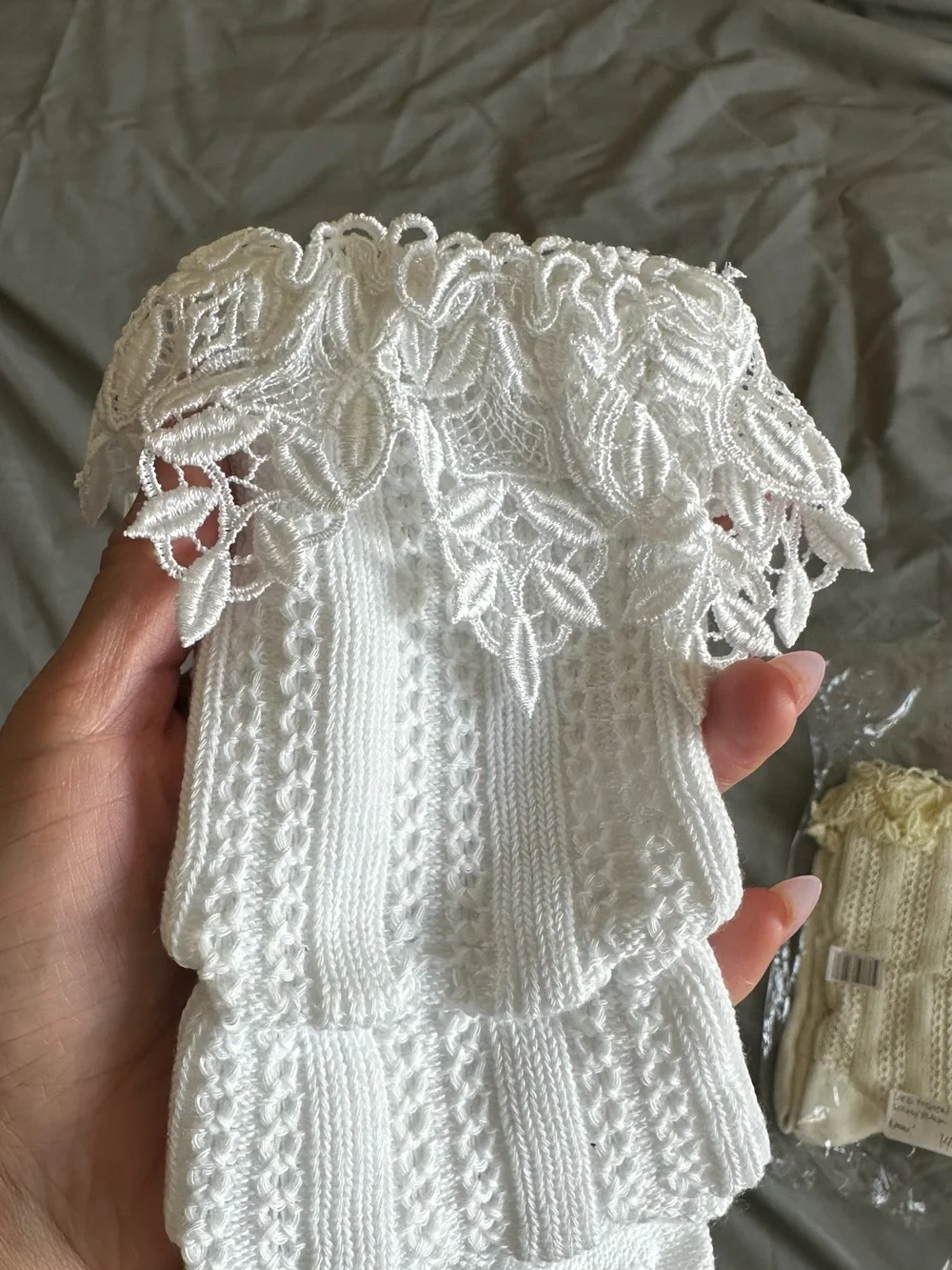 N/A frilly socks